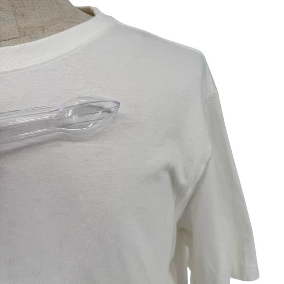 Land's End Short Sleeve Super T-Shirt Men's XL White Basic Undershirt - Picture 4 of 6